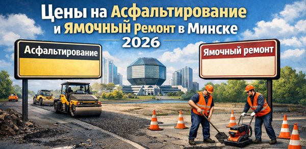 Цены на асфальтирование и ямочный ремонт в Минске 2026